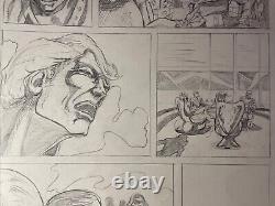 COMIC BOOK ART Super Heroes Original Storyboard Page Layout UNKNOWN SERIES X1