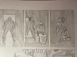 COMIC BOOK ART Super Heroes Original Storyboard Page Layout UNKNOWN SERIES X1