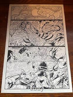 CYBORG #3 original art CYBORG WARS RAGE AGAINST THE MACHINE wild BATTLE 2008