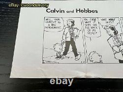 Calvin and Hobbes 1992 Bill Watterson Original Comic Production Art Proof Sheet
