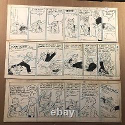 Cap Stubbs Tippie Original Illustration Art Comics 12 Comic Strips Edwina 50/60s