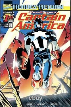 Captain America #1 (1998) page 4 Unused Original Art From Ron Garney