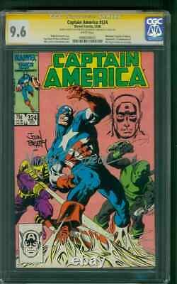 Captain America 324 CGC 9.6 2XSS Mike Zeck original art sketch 12/1986 1st Slug