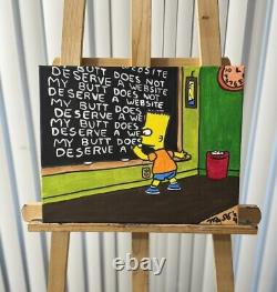 CatDaddyDollars Original Art The Simpsons 11x14