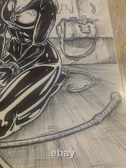 Catwoman Original Art (7x10.5) Vinnie Tartamella SIGNED see description