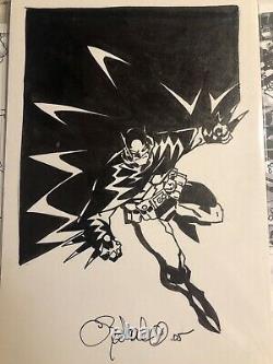 Chris Bachalo Original Art Batman Sketch Dc Comics