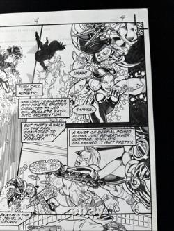 Christian Zanier & Steve Moncuse Ghost #4 Page 4 Original Art Action Page 1998