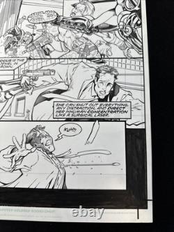 Christian Zanier & Steve Moncuse Ghost #4 Page 4 Original Art Action Page 1998