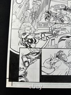 Christian Zanier & Steve Moncuse Ghost #4 Page 4 Original Art Action Page 1998