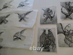 Collection Drawings Illustration Animation Comic Bat Creature Lot Mystery Artist