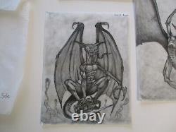 Collection Drawings Illustration Animation Comic Bat Creature Lot Mystery Artist