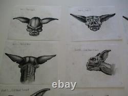Collection Drawings Illustration Animation Comic Design Bat Creature Face Body