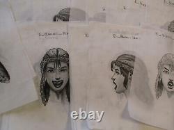 Collection Drawings Illustration Animation Comic Design Character Face Princess