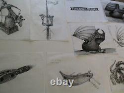 Collection Drawings Illustration Animation Comic Design Nautical Pirate Ship