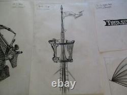 Collection Drawings Illustration Animation Comic Design Nautical Pirate Ship