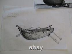 Collection Drawings Illustration Animation Comic Design Nautical Pirate Ship