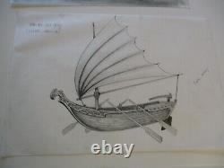 Collection Drawings Illustration Animation Comic Design Nautical Pirate Ship