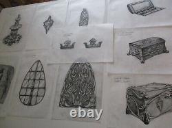 Collection Of Drawings Treasure Antique Relic Box Design Comic Illustration Art