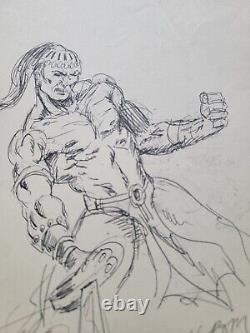 Comic Artist Al Milgrom Original Art Sketch Signed Drawing 1970s RARE Marvel DC