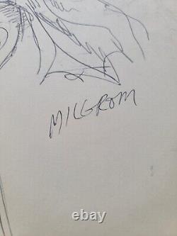 Comic Artist Al Milgrom Original Art Sketch Signed Drawing 1970s RARE Marvel DC