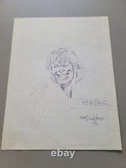 Comic Artist Alan Lee Weiss Original Art Sketch Signed Drawing RARE Marvel 1972