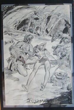 Comic Book Artist Gerry Talaoc Signed Vintage Original Art Page 11x17 pen ink