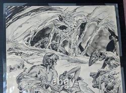 Comic Book Artist Gerry Talaoc Signed Vintage Original Art Page 11x17 pen ink