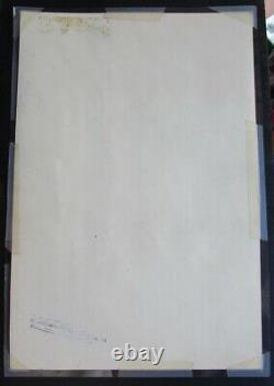 Comic Book Artist Gerry Talaoc Signed Vintage Original Art Page 11x17 pen ink