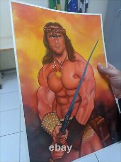 Conan (11x17) Original Comic Art by David Baldo
