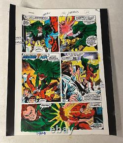 DAREDEVIL #145 art original color guide TUSKA 1977 BATTLE FIGHT OWL REBORN