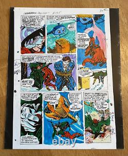 DAREDEVIL #145 art original color guide TUSKA 1977 MARVEL BATTLE THE OWL CHOPPER