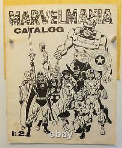 DAVE STEVENS ORIGINAL ART On MARVEL CATALOG #2 ENV 1970 Iron Man CAPTAIN AMERICA