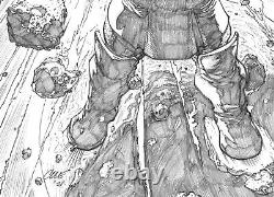 DC Comics Darkseid Original Fan Art 11 x 17 Fully penciled villain