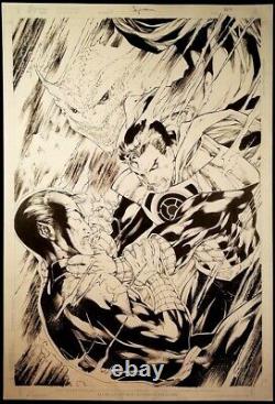 DC Comics SUPERMAN #30 Page 1 Original Published Art Splash Philip Tan SINESTRO
