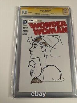 DC Wonder Woman #36 CGC 9.8/ SIGNED Adam Hughes / Original Art