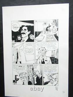 DYLAN DOG # 1 pag. 30 TAVOLA ORIGINALE ANGELO STANO ORIGINAL ART FIRMATA 1986