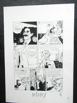 DYLAN DOG # 1 pag. 30 TAVOLA ORIGINALE ANGELO STANO ORIGINAL ART FIRMATA 1986