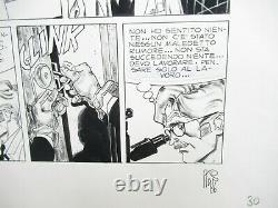 DYLAN DOG # 1 pag. 30 TAVOLA ORIGINALE ANGELO STANO ORIGINAL ART FIRMATA 1986