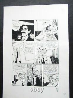 DYLAN DOG # 1 pag. 30 TAVOLA ORIGINALE ANGELO STANO ORIGINAL ART FIRMATA 1986