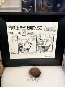 Daily Comic Strip Original Art JIM BORGMAN 18 x 14 framed Price Waterhouse