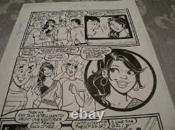 Dan Parent Original Comic Art Signed Archie Comic Book Storyboard