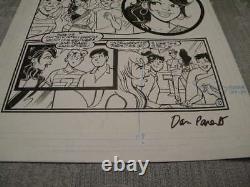 Dan Parent Original Comic Art Signed Archie Comic Book Storyboard