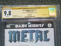 Dark Nights Metal 1 Cgc Ss 9.8 Blank Variant Parrillo Signed Original Sketch Art