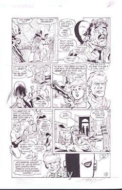 Deathstroke #2 p. 21 Original COMIC ART Steve Irwin Bill Blyberg 1991 Teen Titans