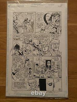 Deathstroke #2 p. 21 Original COMIC ART Steve Irwin Bill Blyberg 1991 Teen Titans