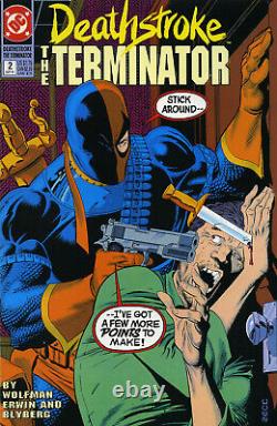 Deathstroke #2 p. 21 Original COMIC ART Steve Irwin Bill Blyberg 1991 Teen Titans