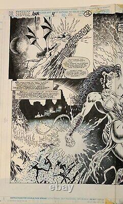 Doctor Strange Annual 4 Pg 36-37 Original Kyle Hotz Comic Art Double Page Spread