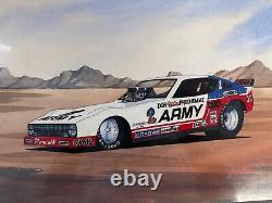 Don The Snake Prudhomme Funny Car Original Art Drawing CEL RARE