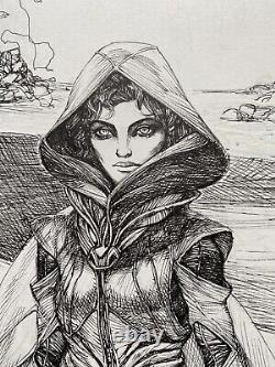 Dune shai halud original Comic Art illustration