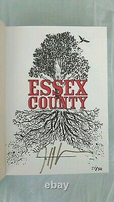 ESSEX COUNTY HC Hardcover IDW Limited DUAL Sketch Original Art 24/50 Jeff Lemire